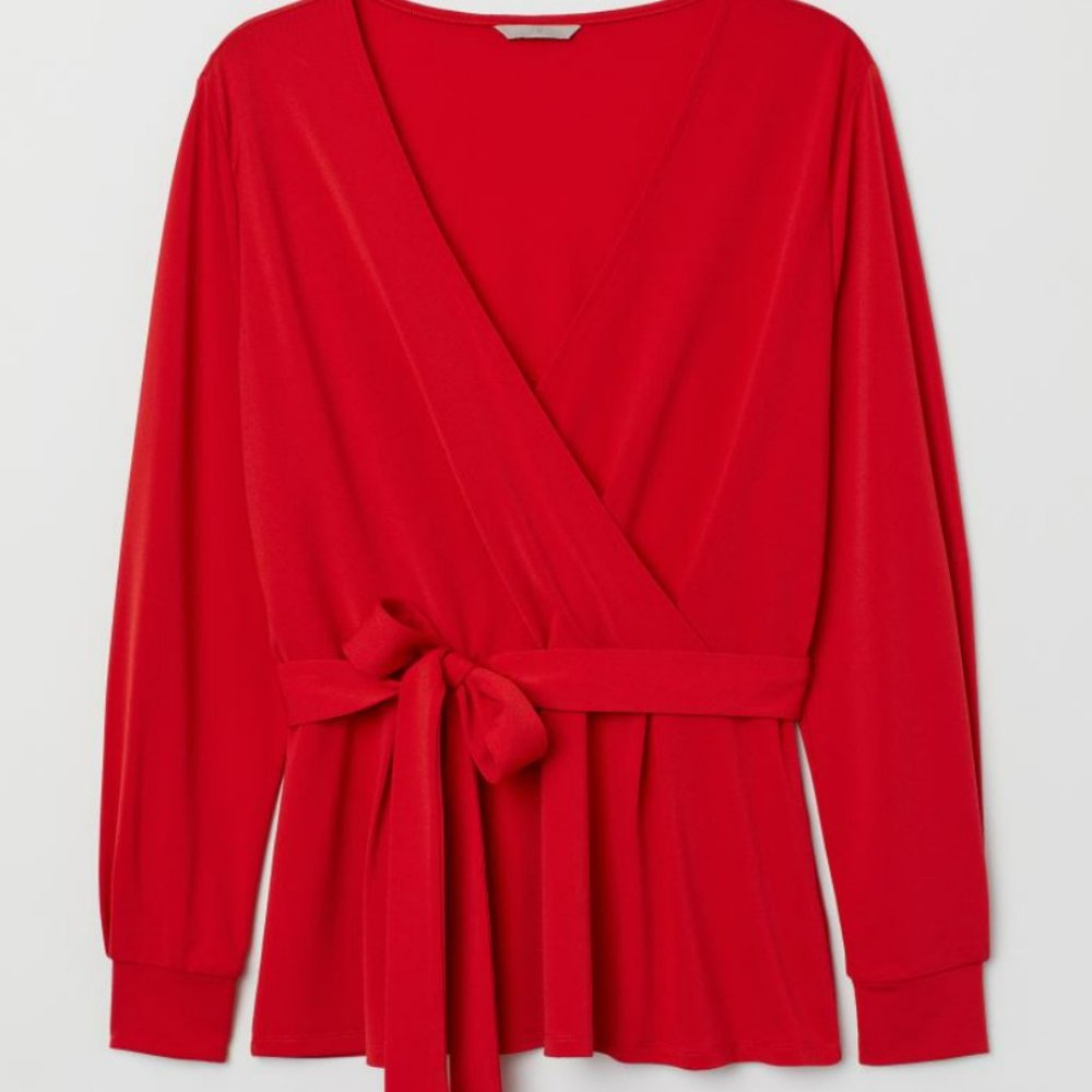 H&M Plus Wrapover Top
